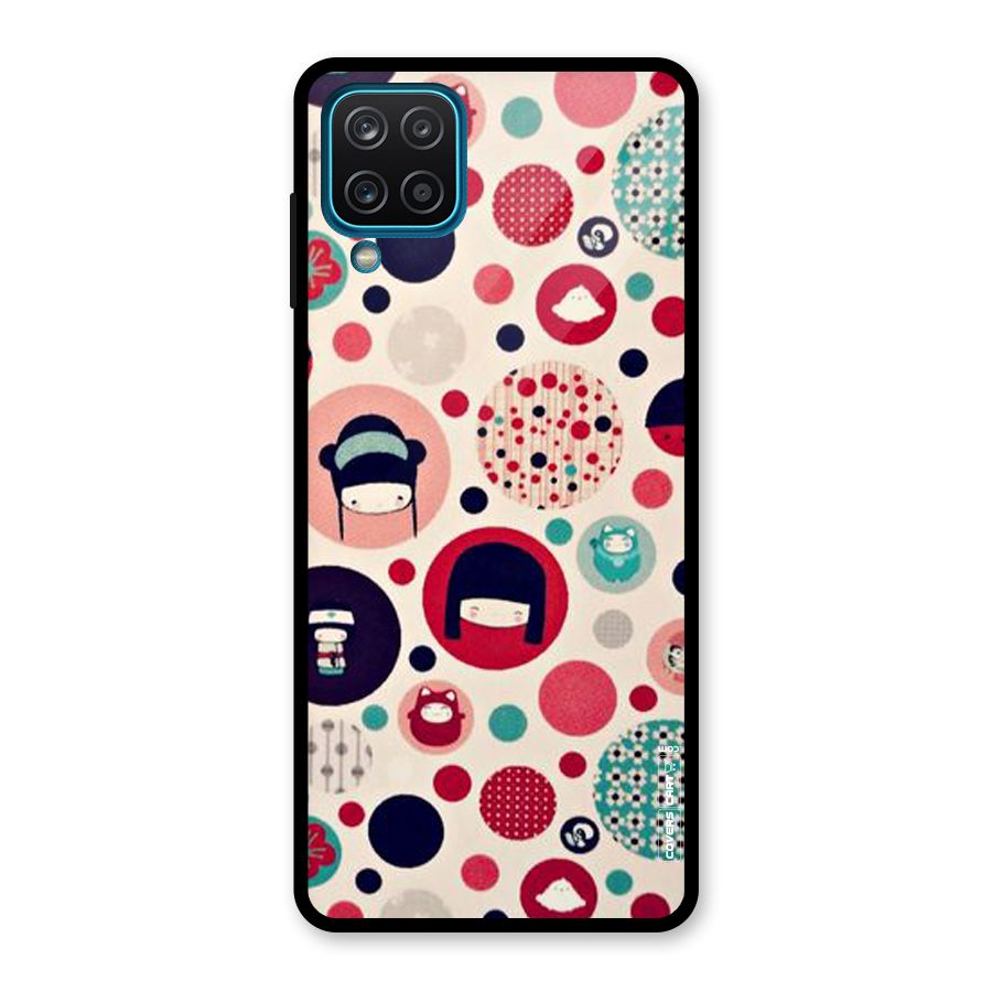 Quirky Glass Back Case for Galaxy A12