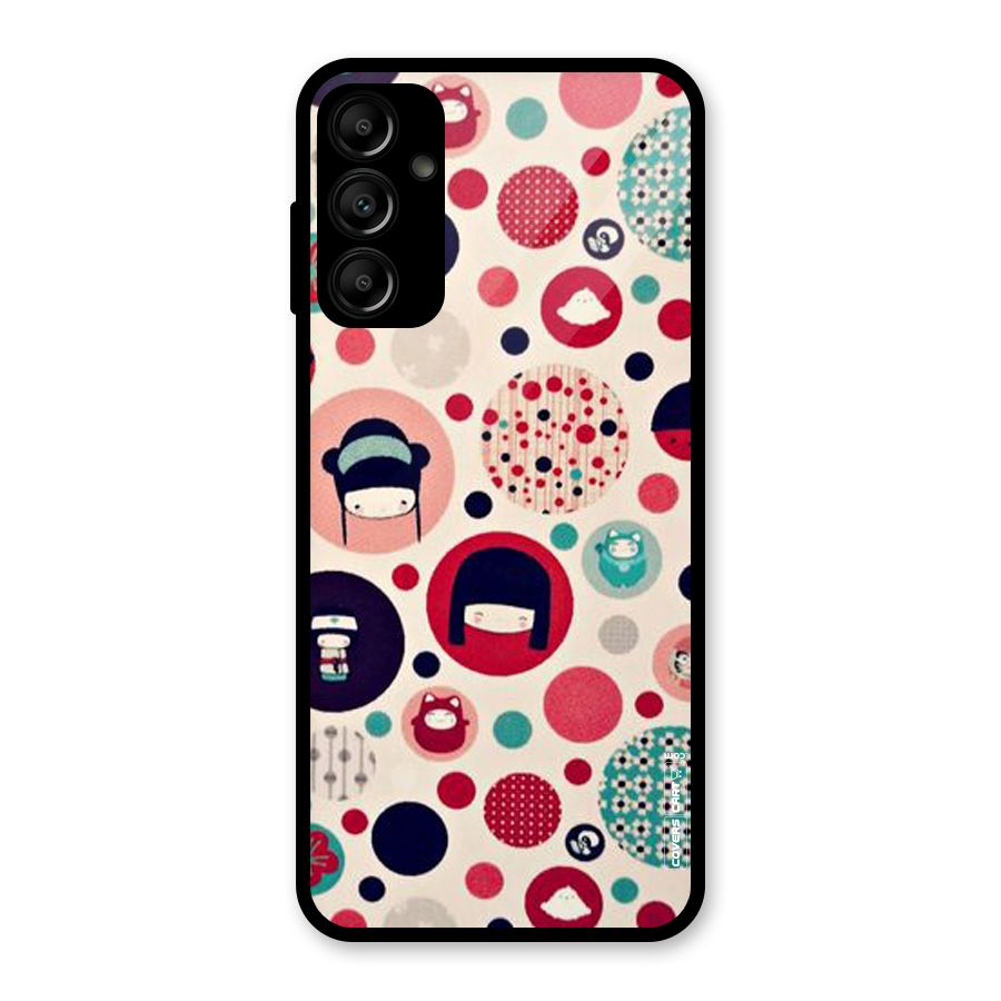 Quirky Glass Back Case for Galaxy A14 5G