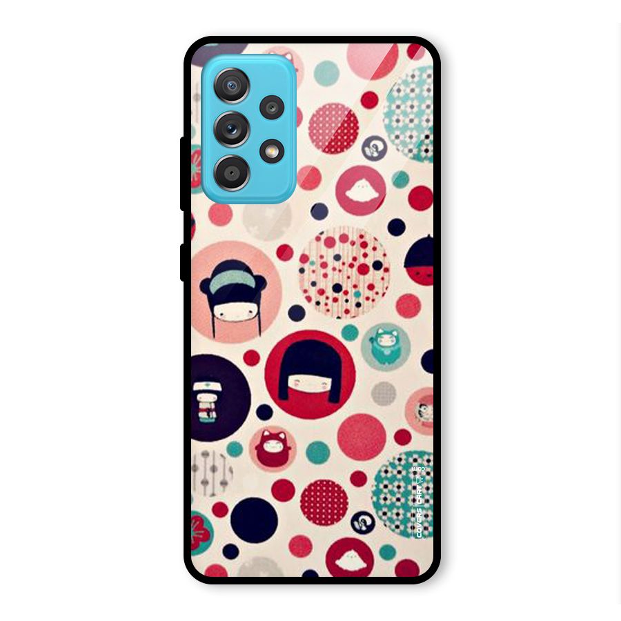 Quirky Glass Back Case for Galaxy A52
