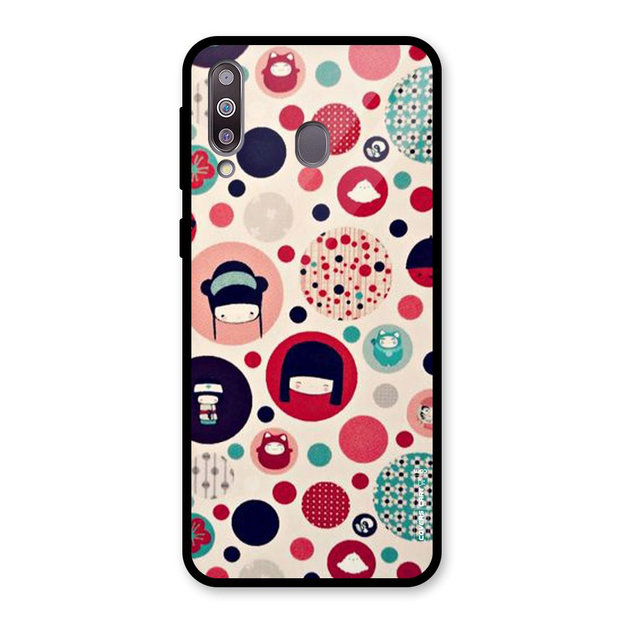 Quirky Glass Back Case for Galaxy M30