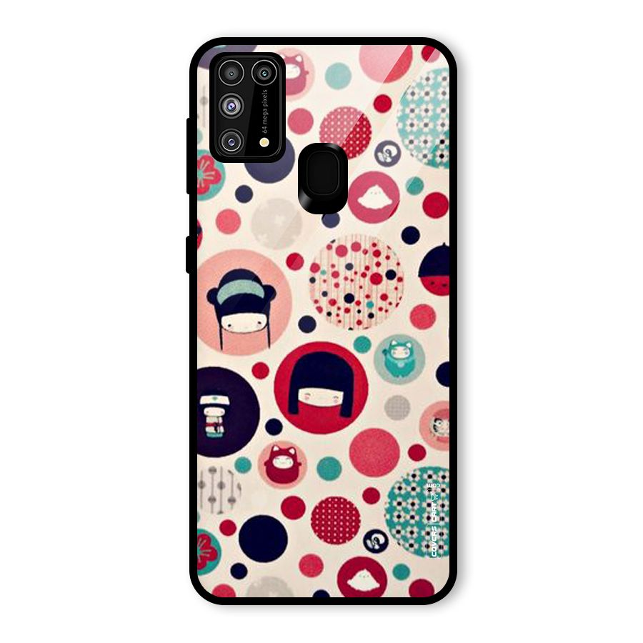 Quirky Glass Back Case for Galaxy M31