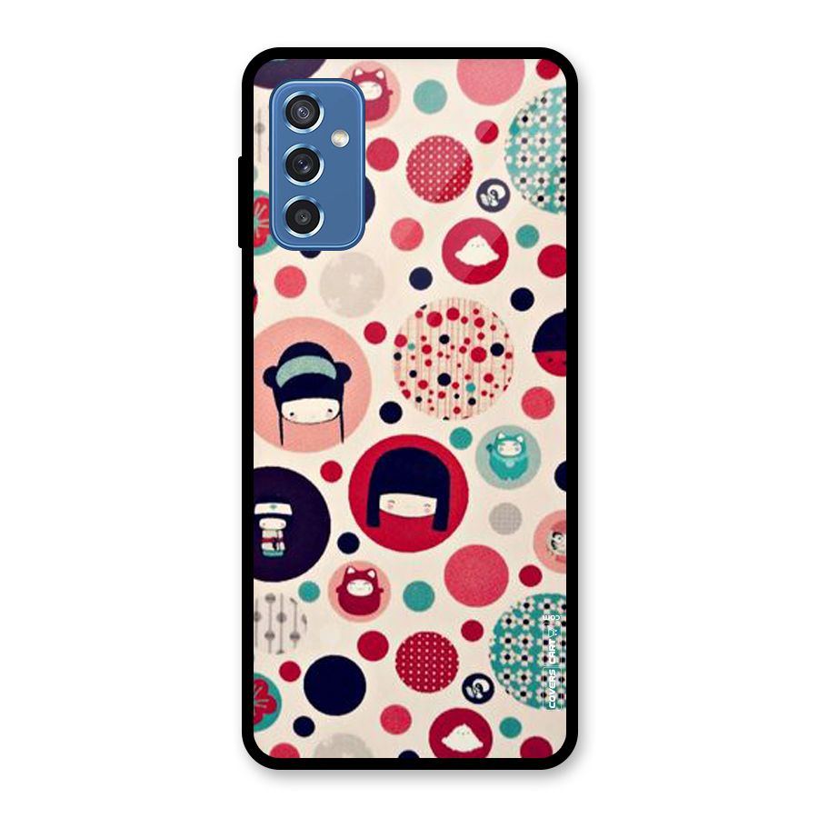 Quirky Glass Back Case for Galaxy M52 5G