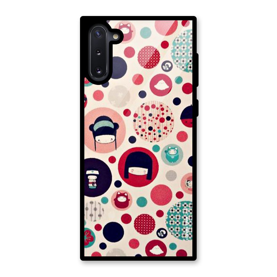 Quirky Glass Back Case for Galaxy Note 10