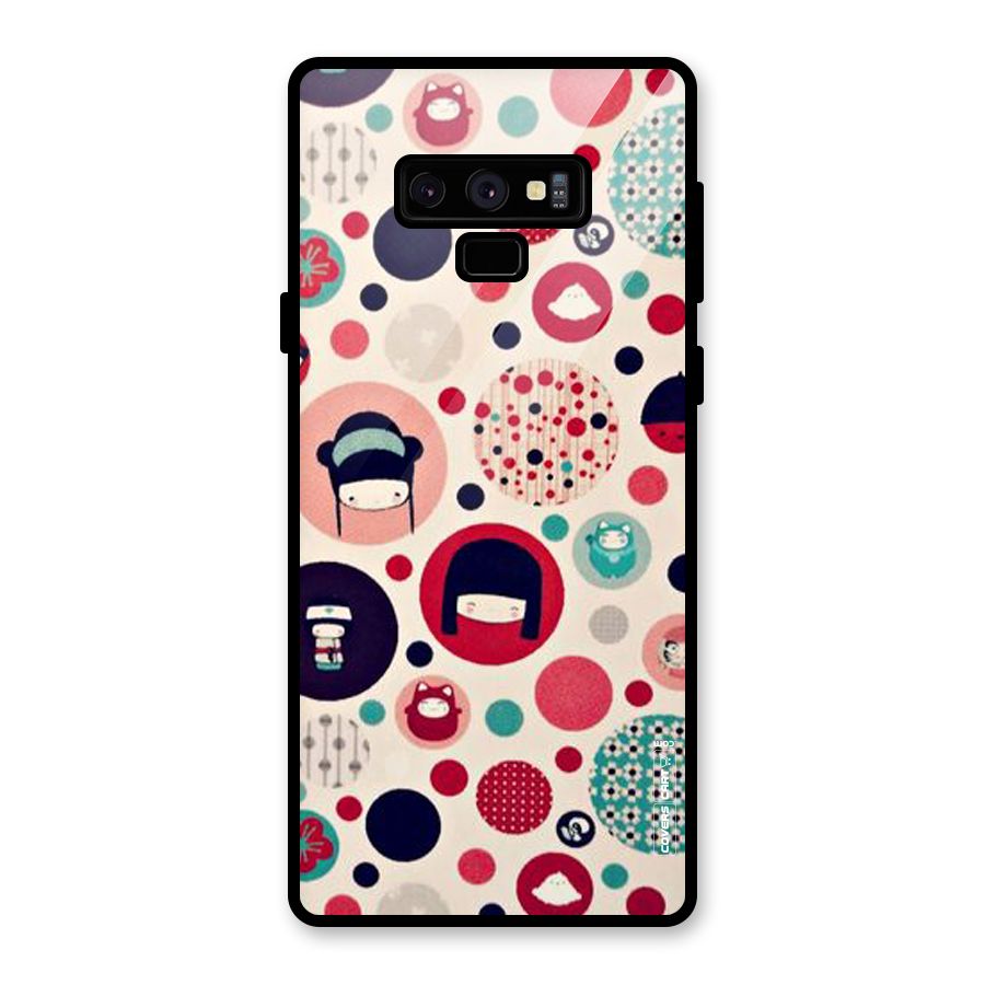 Quirky Glass Back Case for Galaxy Note 9