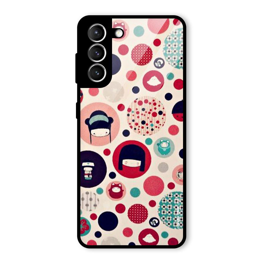 Quirky Glass Back Case for Galaxy S21 5G