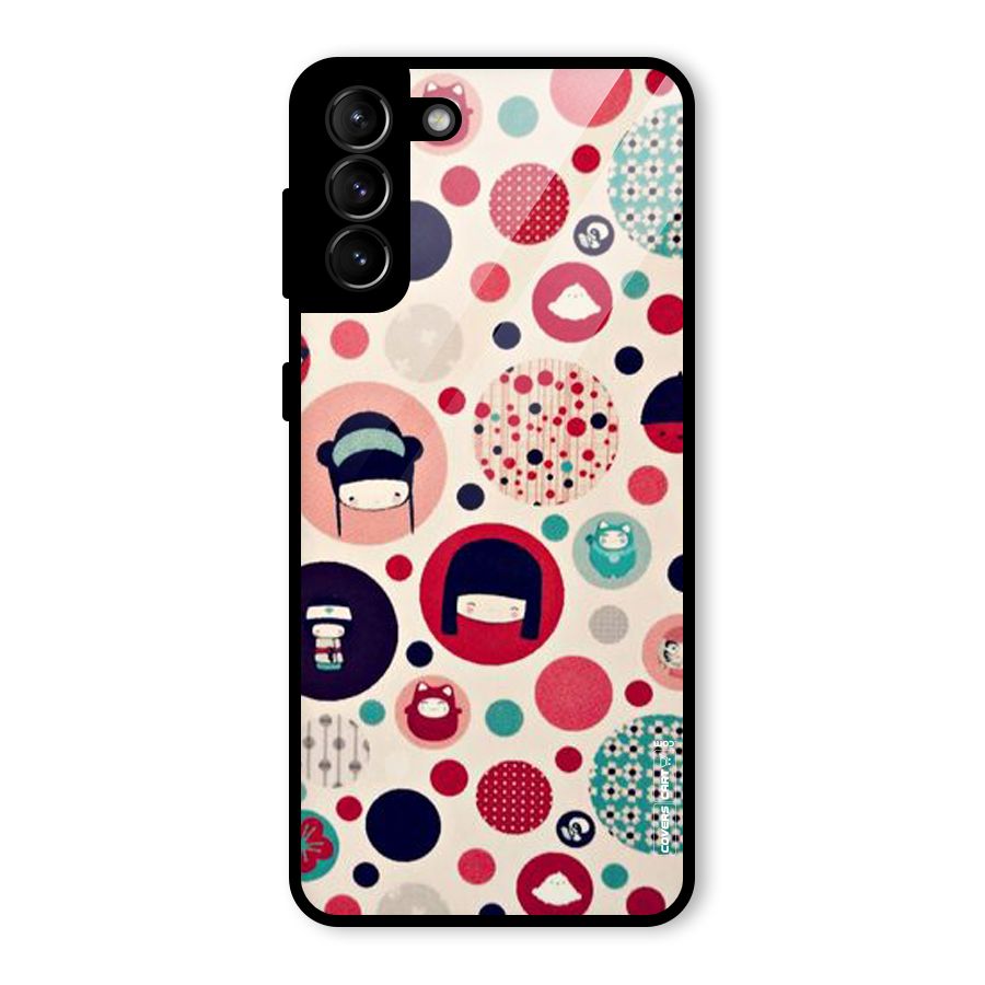 Quirky Glass Back Case for Galaxy S21 Plus