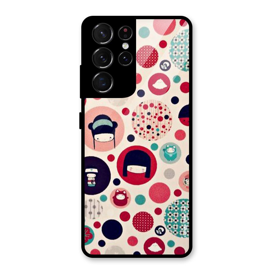 Quirky Glass Back Case for Galaxy S21 Ultra 5G