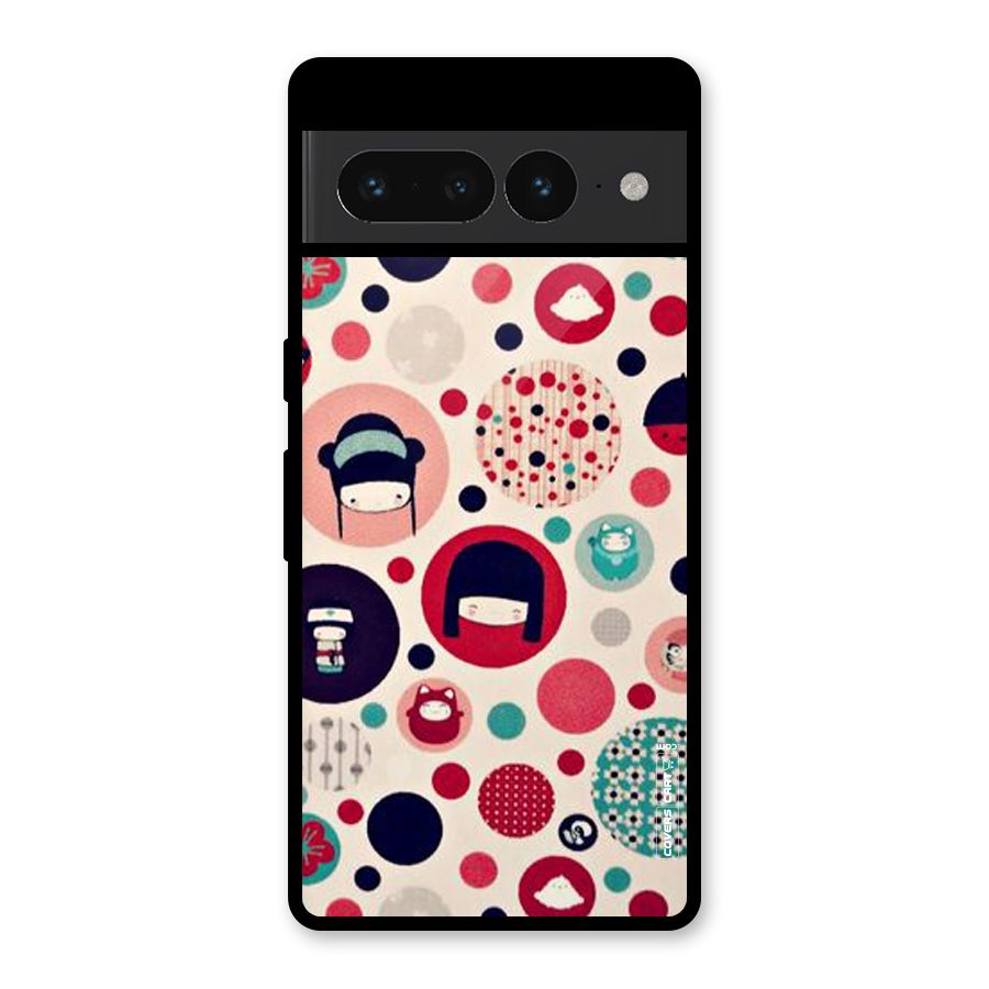 Quirky Glass Back Case for Google Pixel 7 Pro