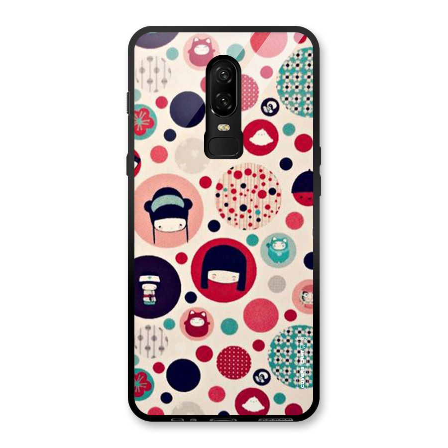 Quirky Glass Back Case for OnePlus 6