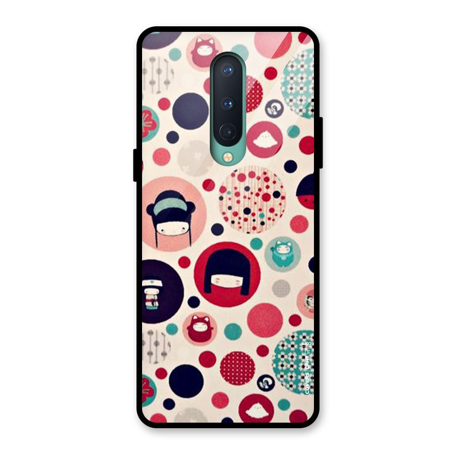 Quirky Glass Back Case for OnePlus 8