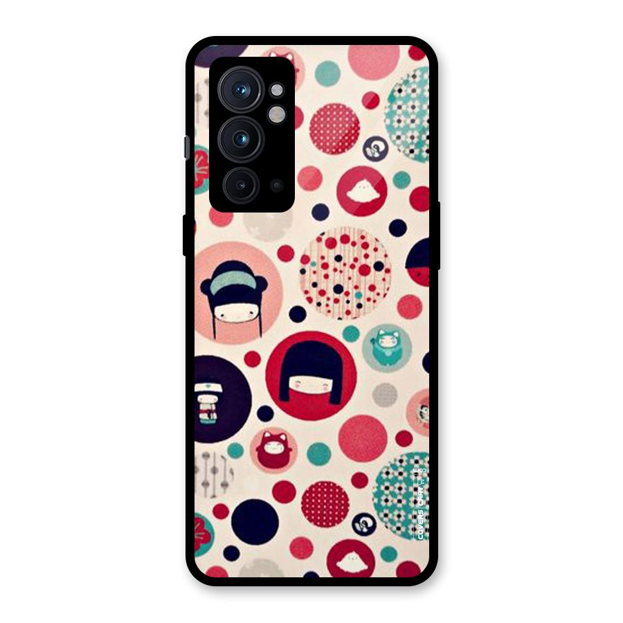 Quirky Glass Back Case for OnePlus 9RT 5G