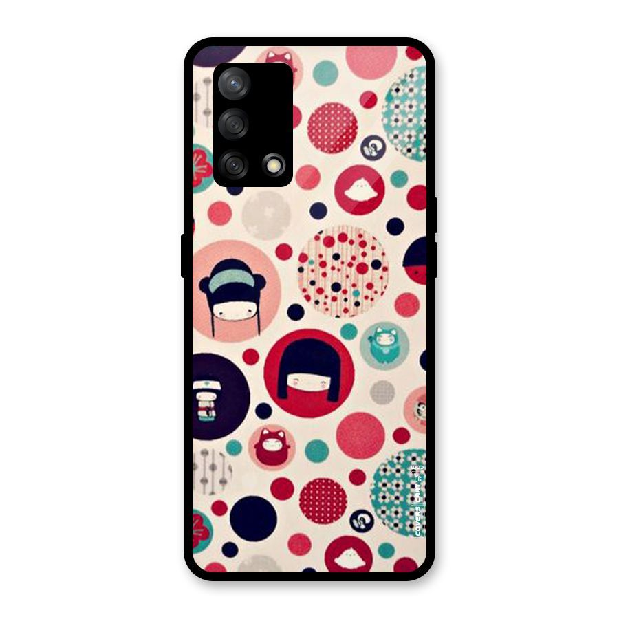 Quirky Glass Back Case for Oppo F19