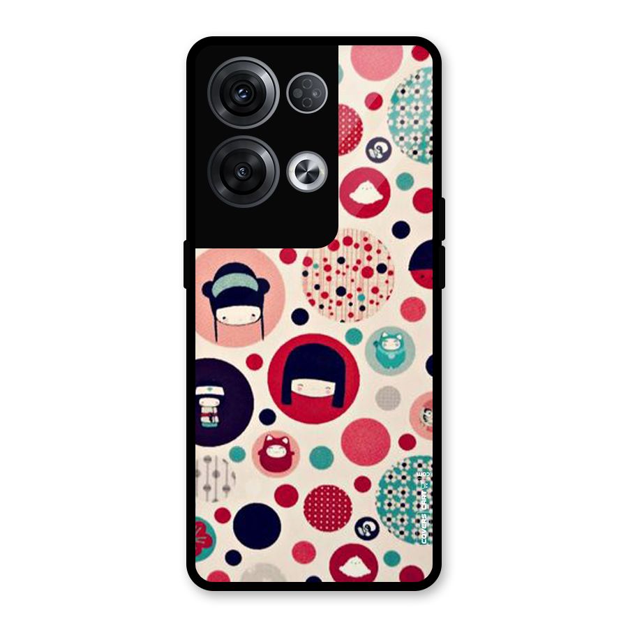 Quirky Glass Back Case for Oppo Reno8 Pro 5G