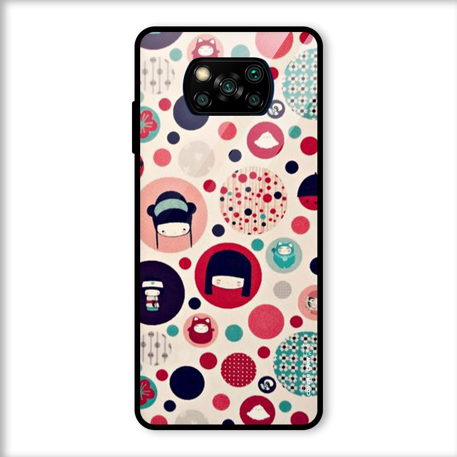 Quirky Glass Back Case for Poco X3
