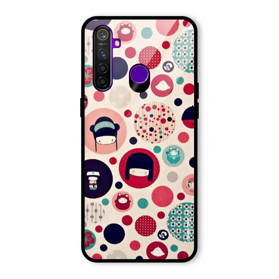 Quirky Glass Back Case for Realme 5 Pro