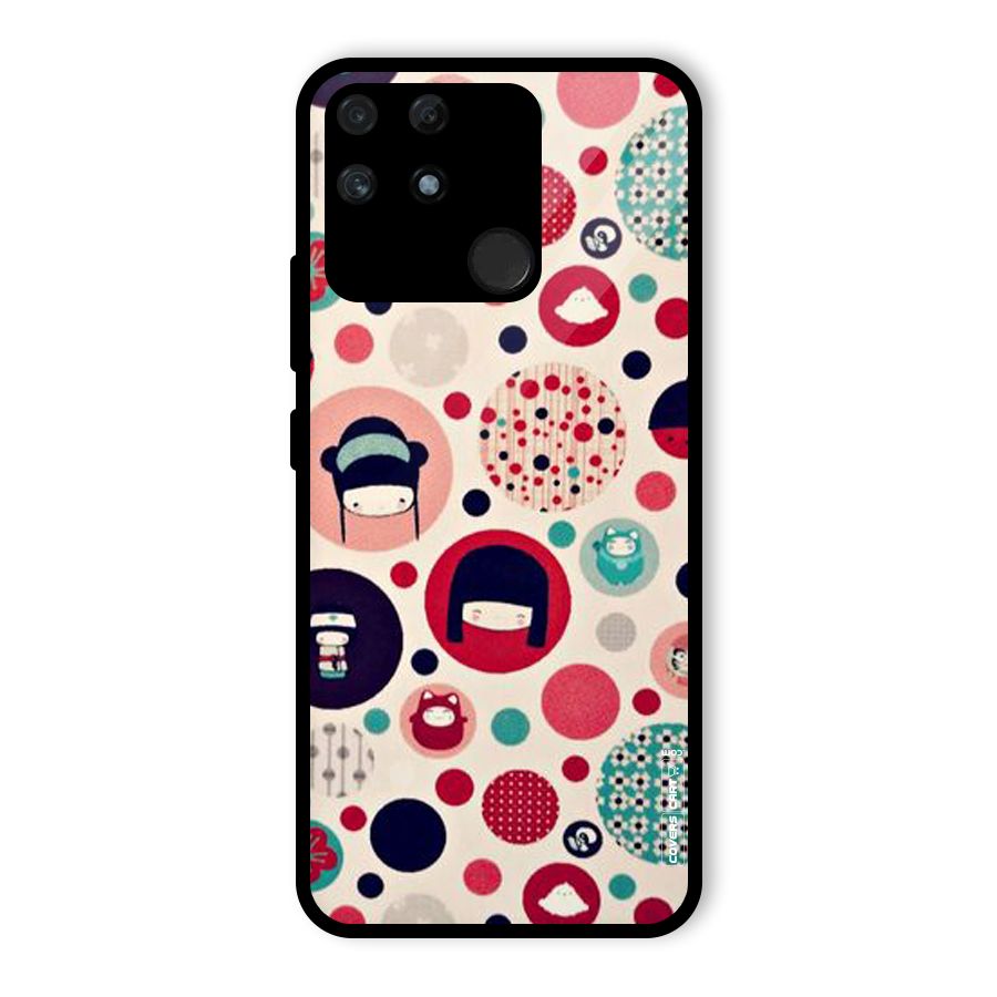 Quirky Glass Back Case for Realme Narzo 50A