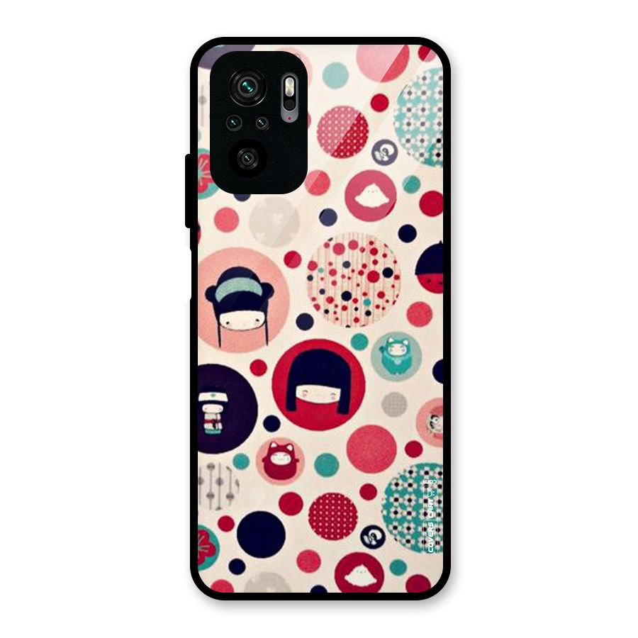 Quirky Glass Back Case for Redmi Note 10S