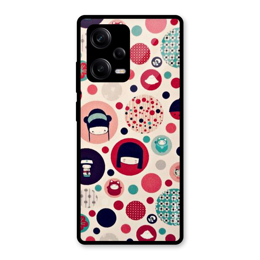 Quirky Glass Back Case for Redmi Note 12 Pro