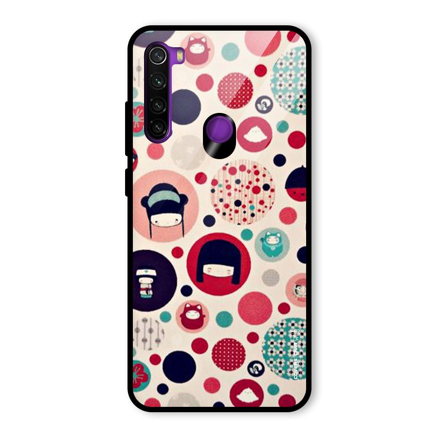Quirky Glass Back Case for Redmi Note 8