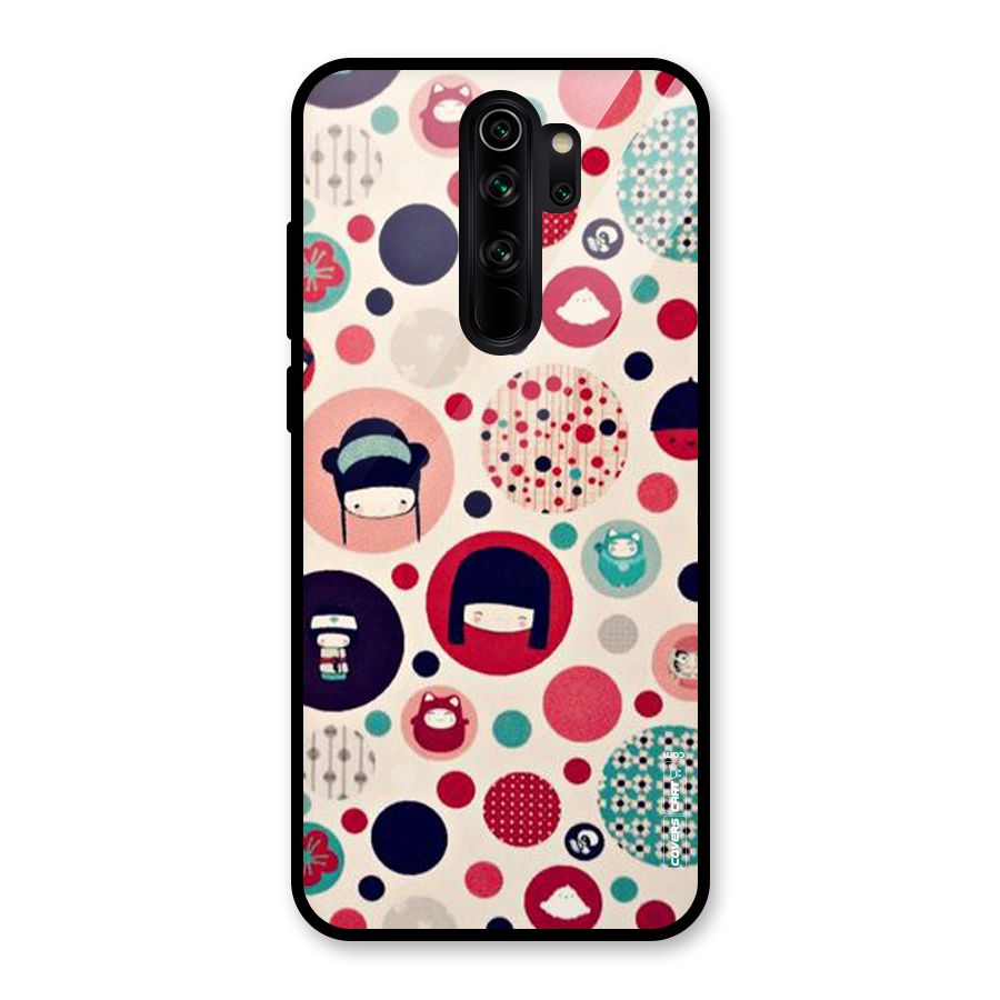 Quirky Glass Back Case for Redmi Note 8 Pro