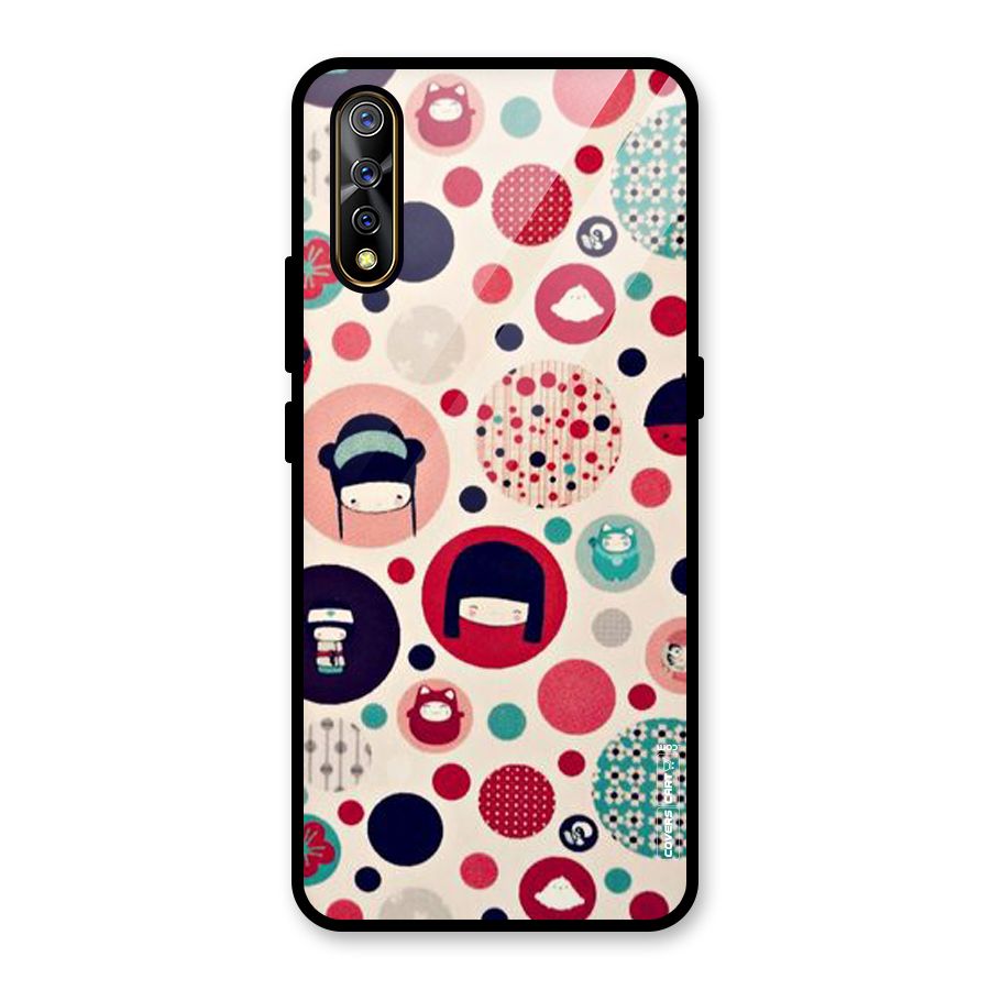 Quirky Glass Back Case for Vivo S1