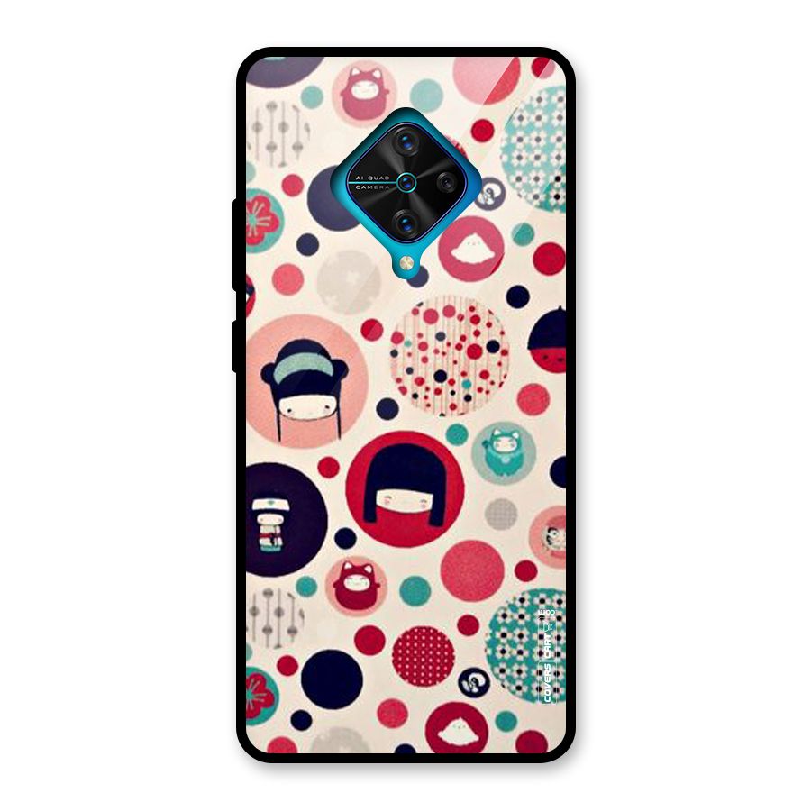 Quirky Glass Back Case for Vivo S1 Pro