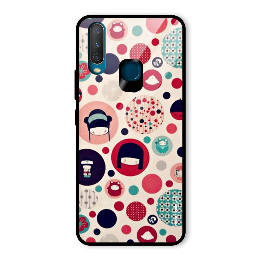Quirky Glass Back Case for Vivo U10