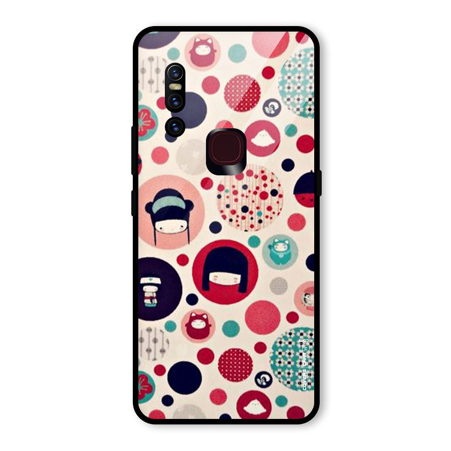 Quirky Glass Back Case for Vivo V15