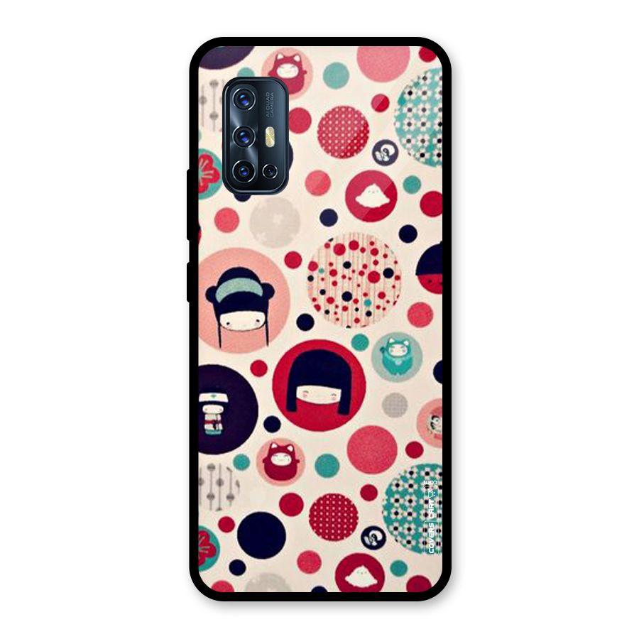 Quirky Glass Back Case for Vivo V17