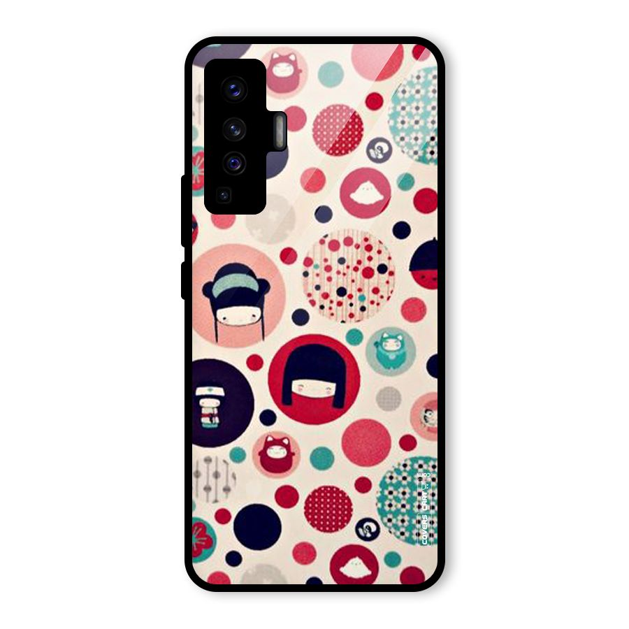 Quirky Glass Back Case for Vivo X50