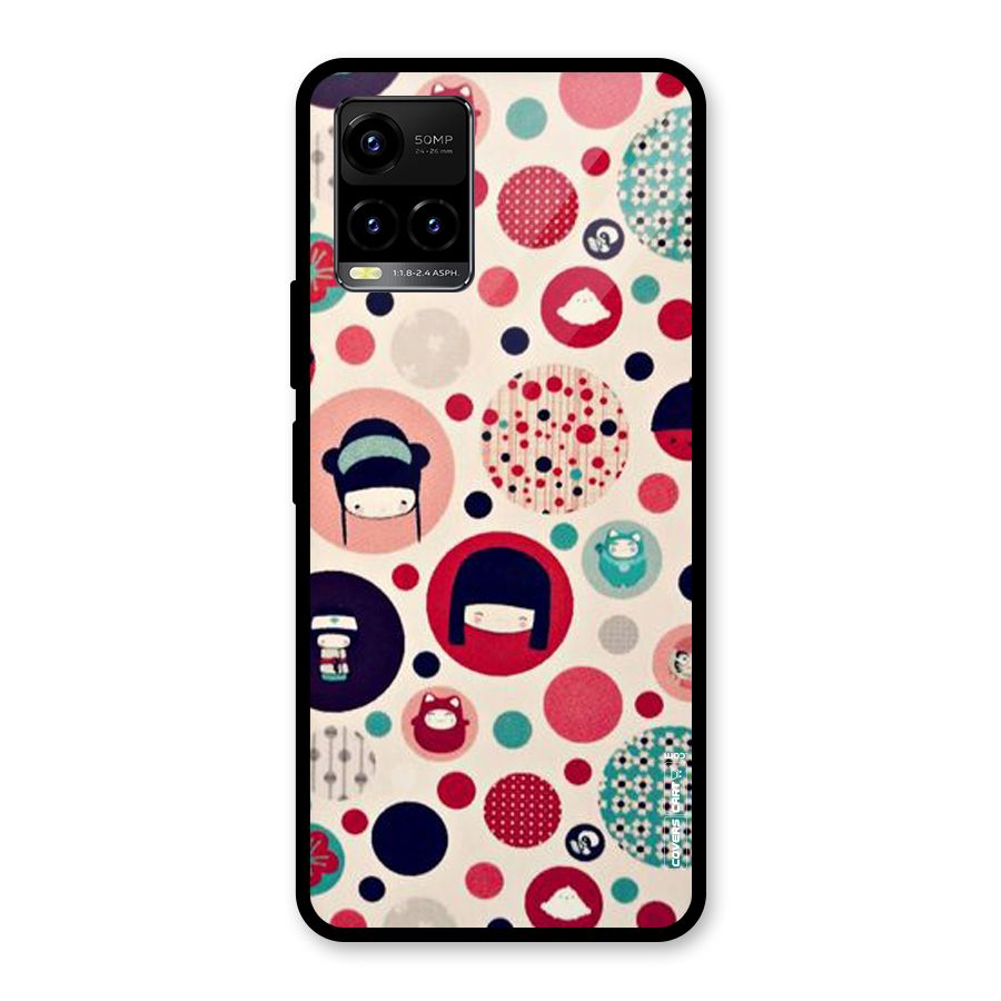 Quirky Glass Back Case for Vivo Y21T