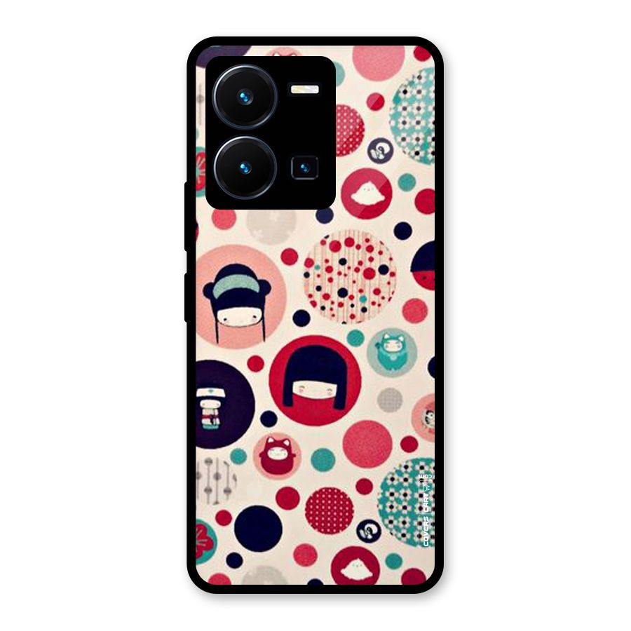 Quirky Glass Back Case for Vivo Y35