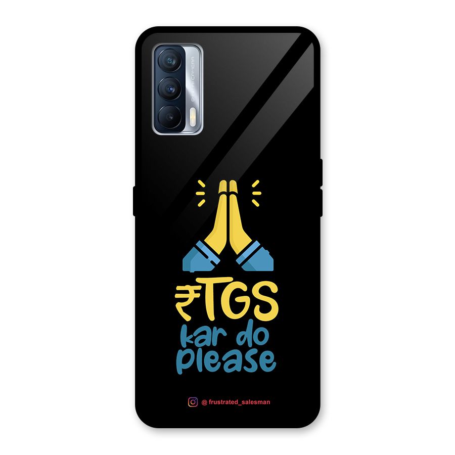RTGS Kar Do Please Black Glass Back Case for Realme X7