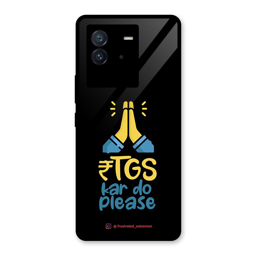 RTGS Kar Do Please Black Glass Back Case for Vivo iQOO Neo 6 5G