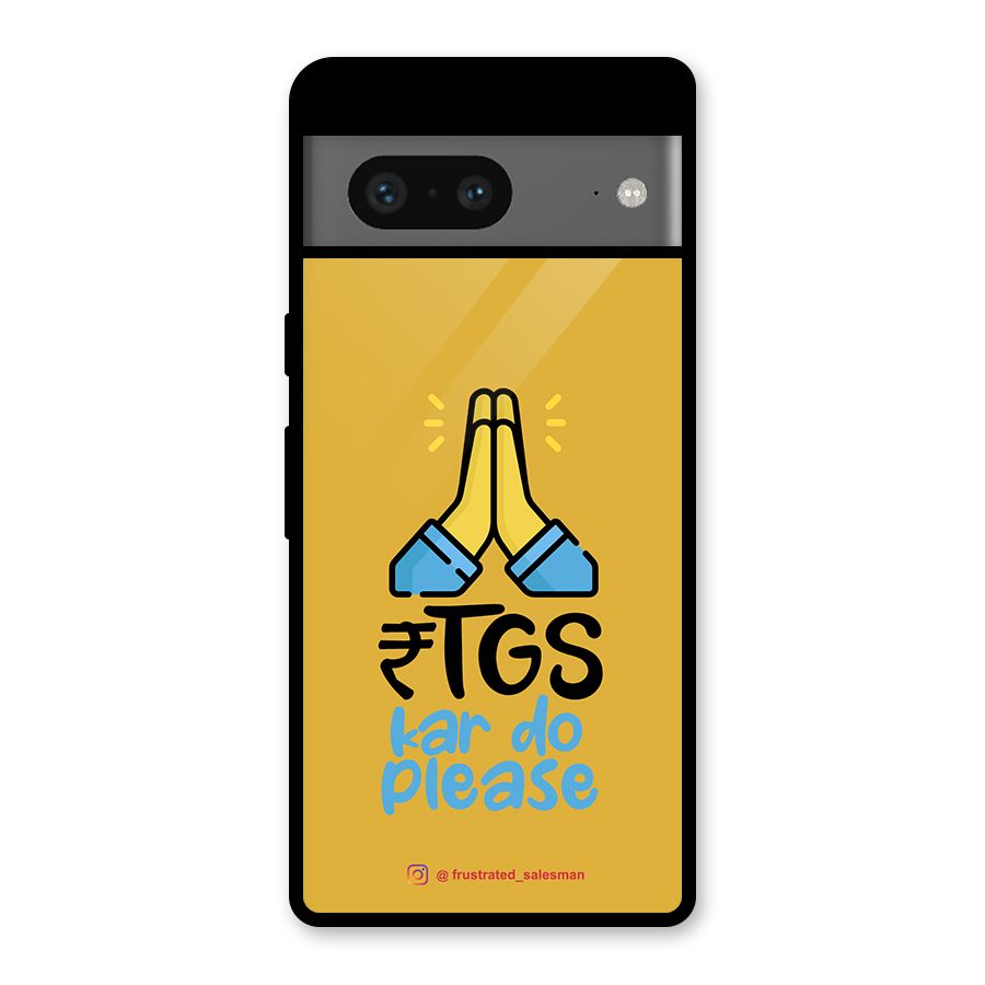 RTGS Kar Do Please Mustard Yellow Glass Back Case for Google Pixel 7