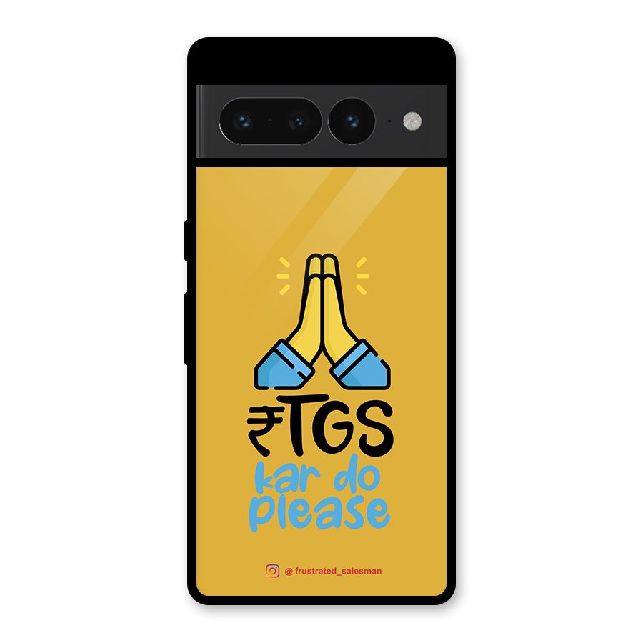 RTGS Kar Do Please Mustard Yellow Glass Back Case for Google Pixel 7 Pro