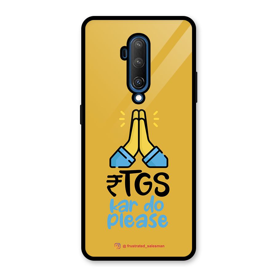 RTGS Kar Do Please Mustard Yellow Glass Back Case for OnePlus 7T Pro
