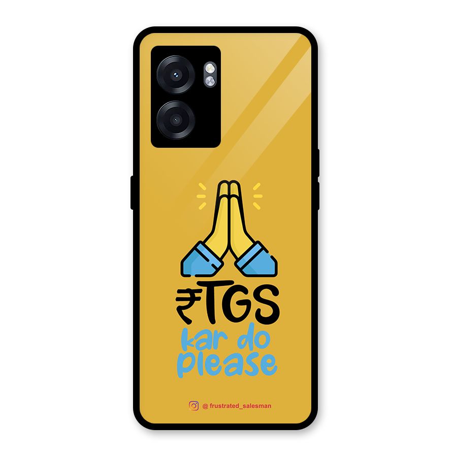 RTGS Kar Do Please Mustard Yellow Glass Back Case for Realme Narzo 50 5G