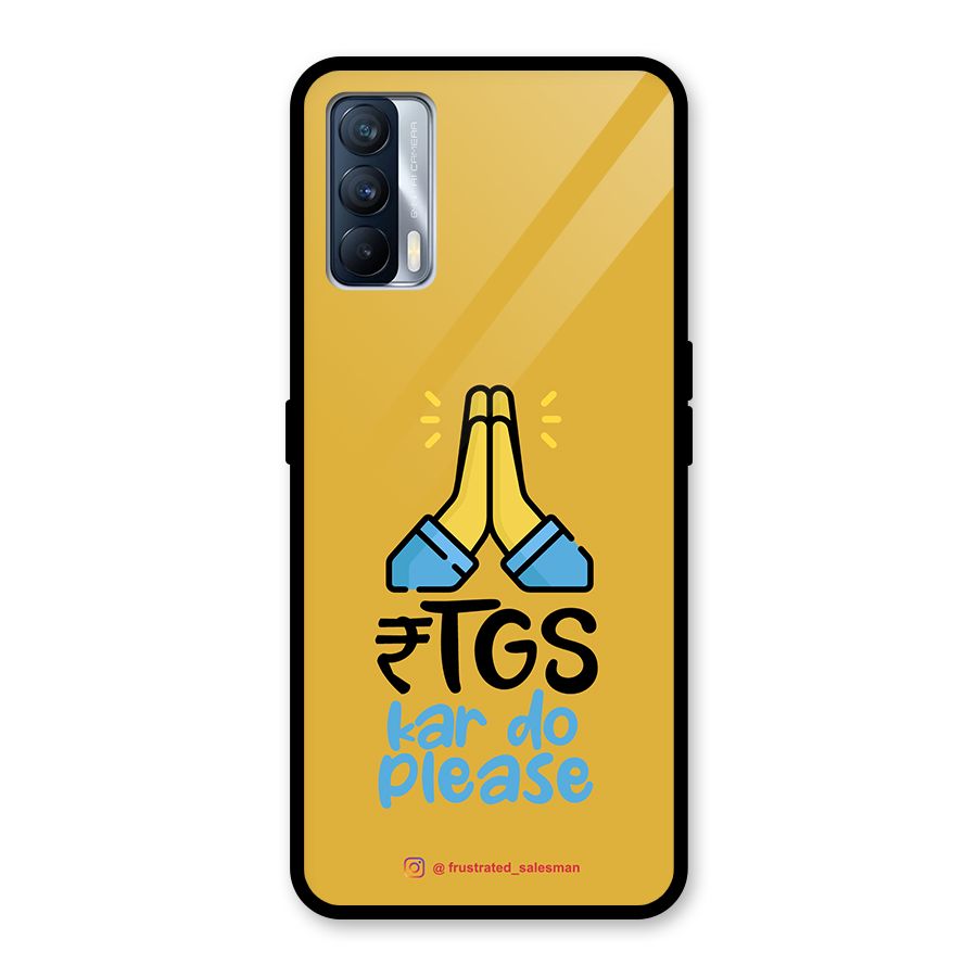 RTGS Kar Do Please Mustard Yellow Glass Back Case for Realme X7