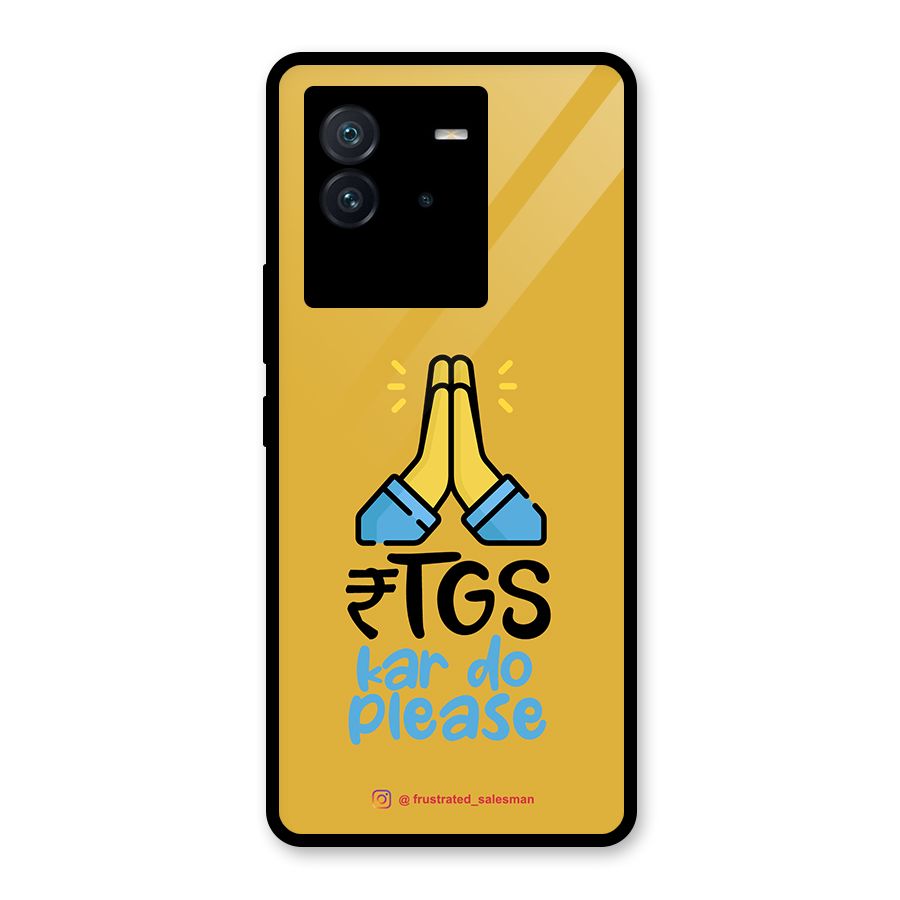 RTGS Kar Do Please Mustard Yellow Glass Back Case for Vivo iQOO Neo 6 5G