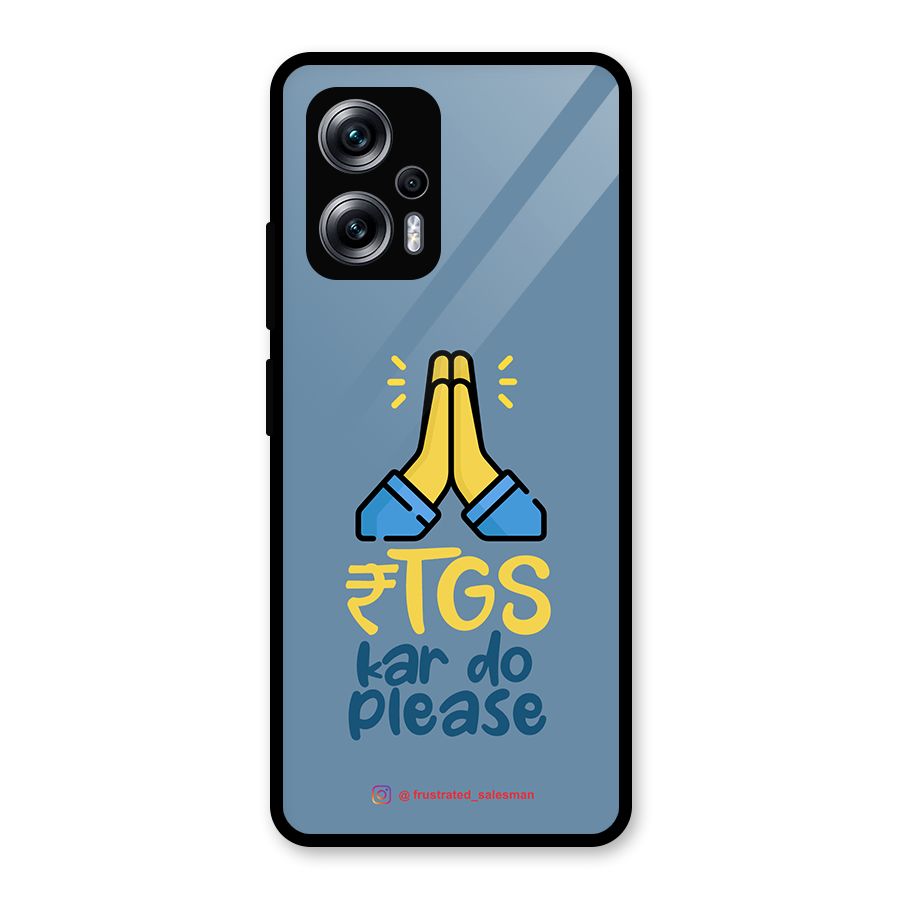 RTGS Kar Do Please SteelBlue Glass Back Case for Redmi K50i