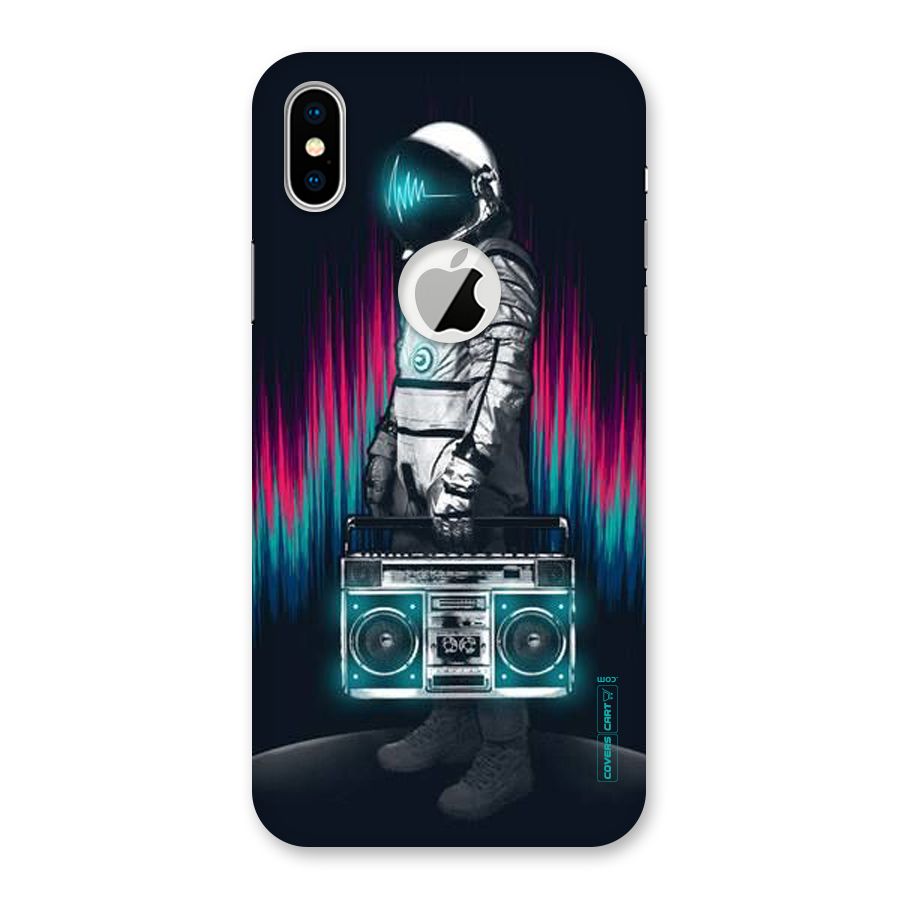 Radio Man Back Case for iPhone X Logo Cut