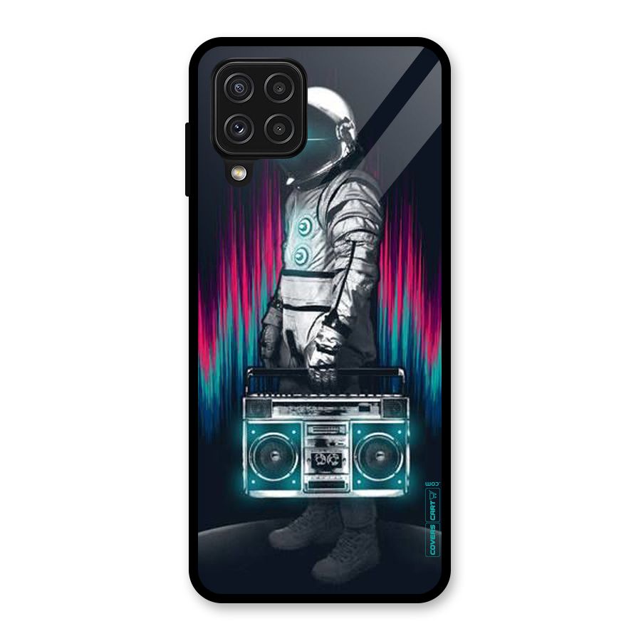 Radio Man Glass Back Case for Galaxy A22 4G