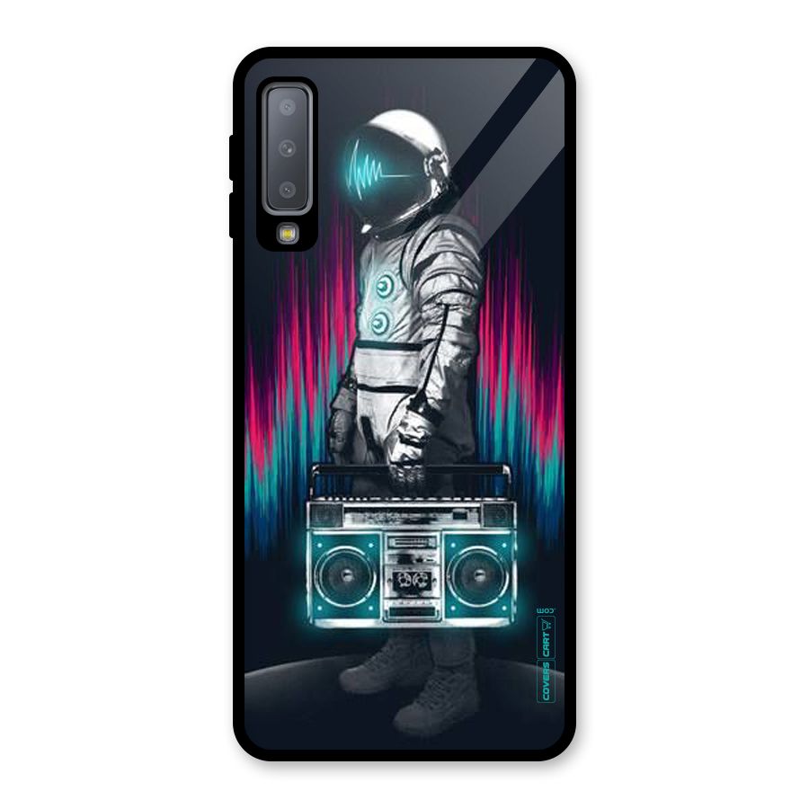Radio Man Glass Back Case for Galaxy A7 (2018)