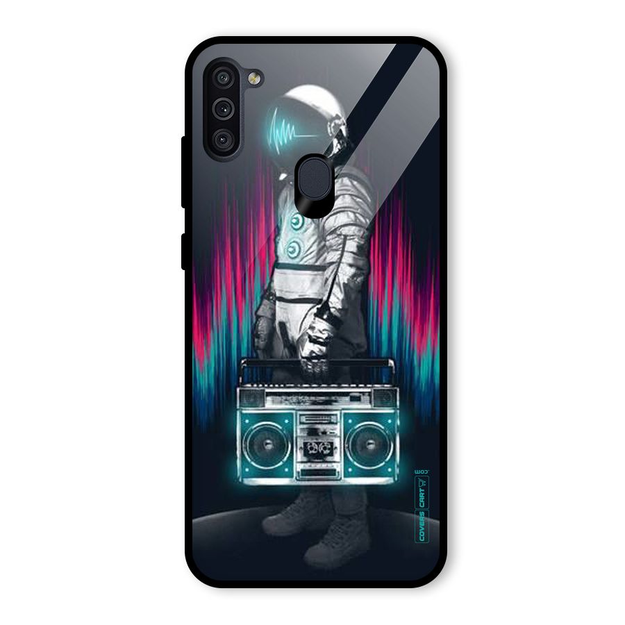 Radio Man Glass Back Case for Galaxy M11