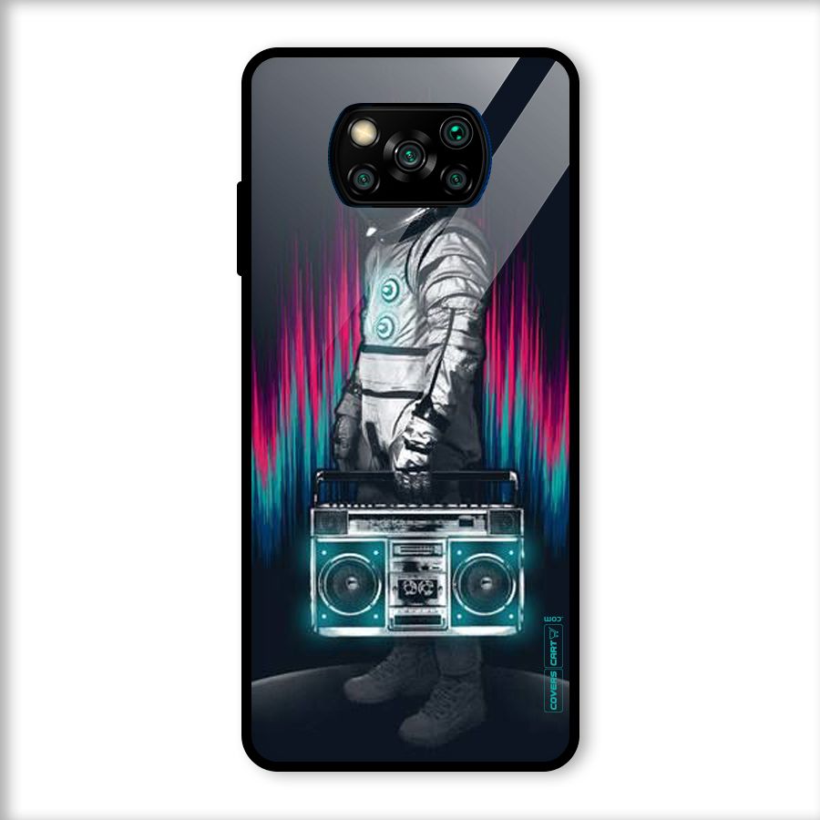 Radio Man Glass Back Case for Poco X3