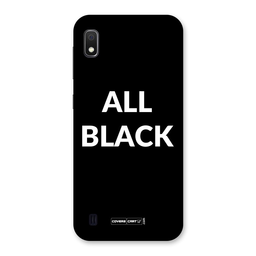 Raftaar All Black Back Case for Galaxy A10