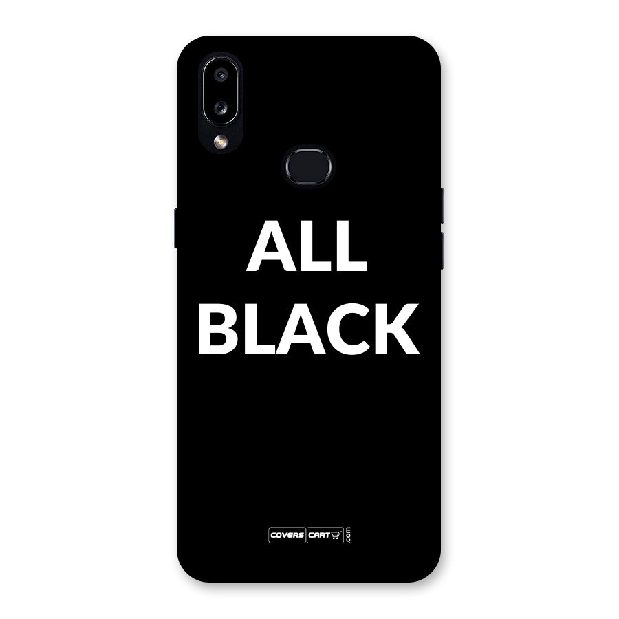 Raftaar All Black Back Case for Galaxy A10s