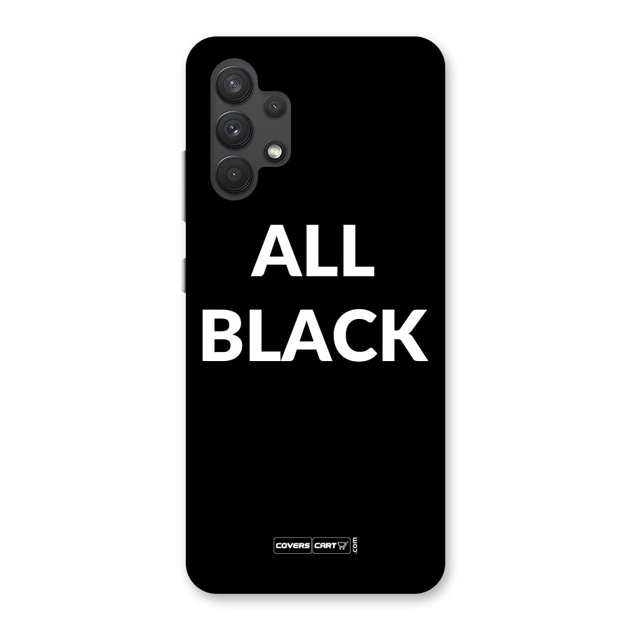 Raftaar All Black Back Case for Galaxy A32