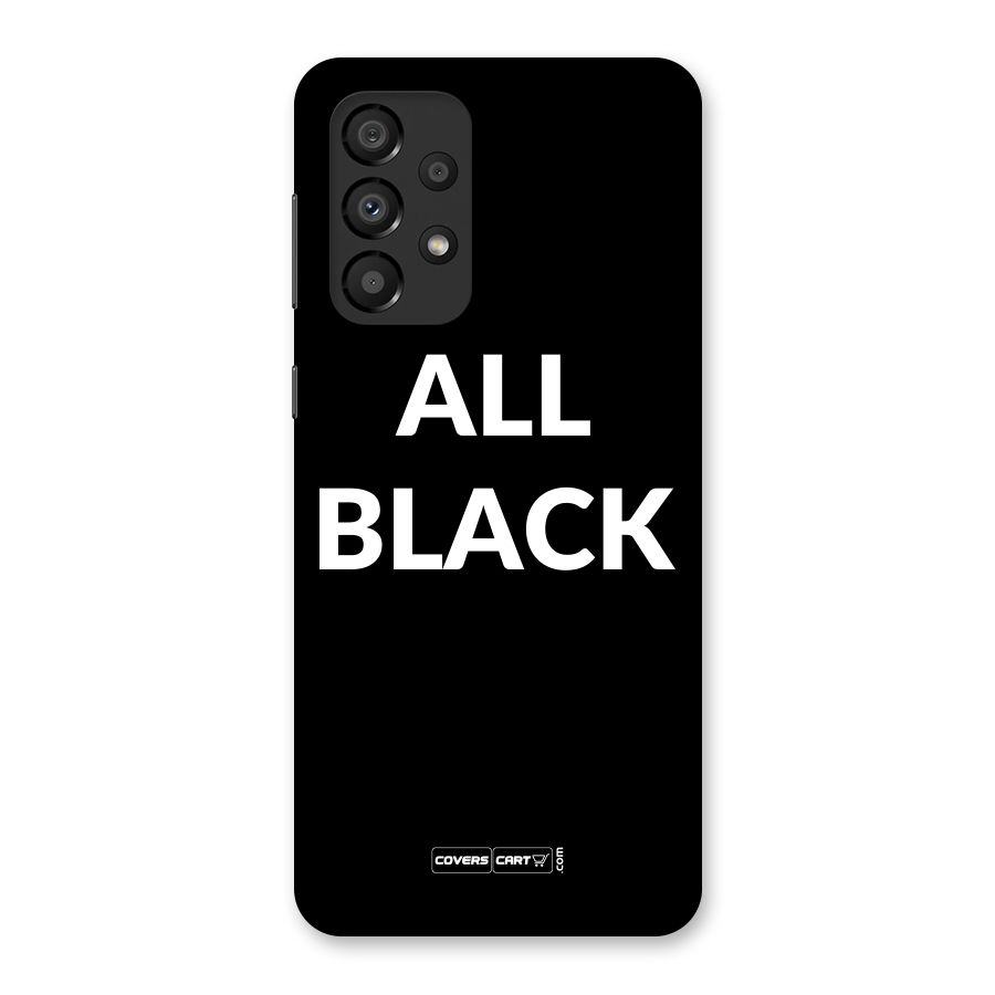 Raftaar All Black Back Case for Galaxy A33 5G